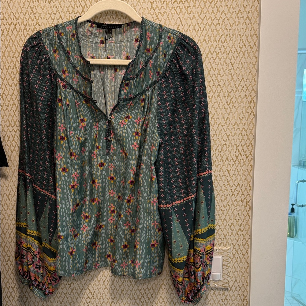 Floral Patterned Women's Top